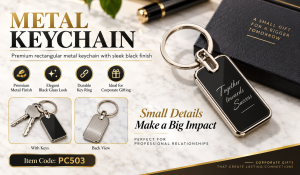 PC503 GLASS KEYCHAIN RECTANGLE