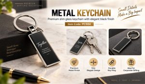 PC504 GLASS KEYCHAIN SLIM