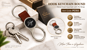 PC511 HOOK KEYCHAIN ROUND
