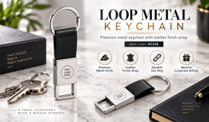 PC518 LOOP METAL KEYCHAIN