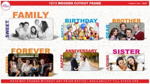 1213 WOODEN CUTOUT FRAMES