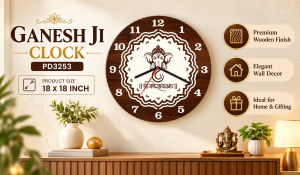 PD3253 GANESH JI CLOCK