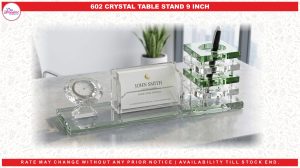 0602 CRYSTAL PEN STAND 9 INCH