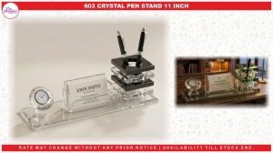 0603 CRYSTAL PEN STAND 11 INCH