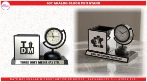0607 ANALOG CLOCK PEN STAND