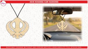 4638 WOODEN CAR HANGING