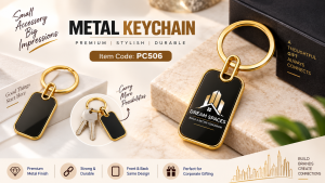 PC506 GOLDEN GLASS KEYCHAIN