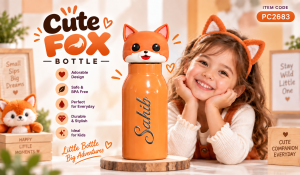 PC2683 FOX METAL BOTTLE
