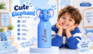 PC2684 ELEPHANT METAL BOTTLE