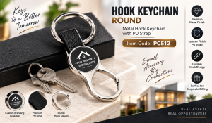 PC512 HOOK KEYCHAIN ROUND